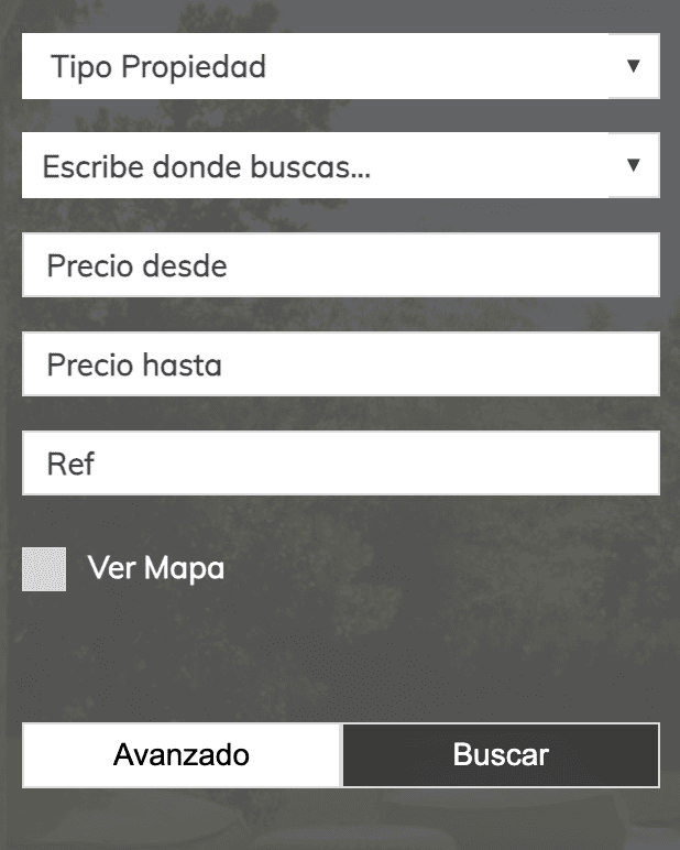 Búsqueda apilada de propiedades anonimizada del sitio configurado C